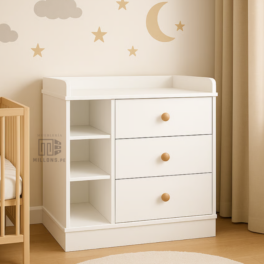 Comoda para Bebe Versa Perilla con cambiador